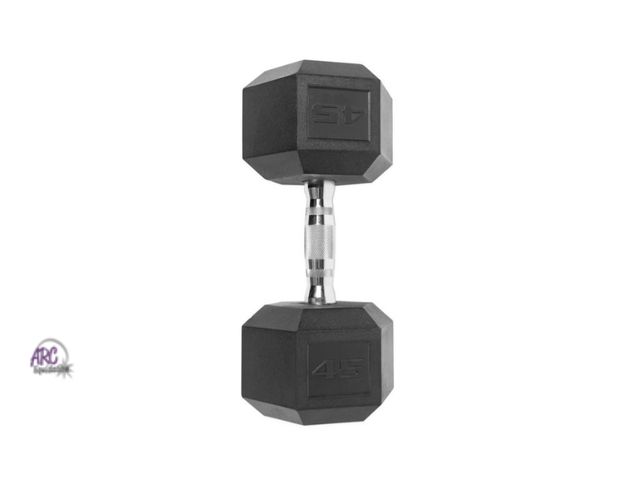 Lot 56-799825 - New CAP Barbell Coated Hex Dumbbell, Single 45 Lbs