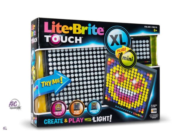 Lot 56-747832 - New Open Box/Tested Lite-Brite Touch XL &amp; Mini Touch Combo Pack. Batteries not included