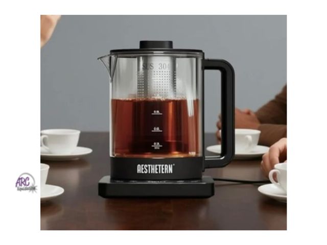 Lot 56-157351 - New Aesthetern Electric Tea Kettle 1.5L 800W With Infuser Temperature Control and Automatic Shut Off...