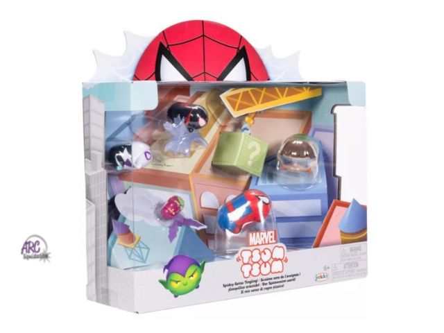 Lot 56-617130 - New - Disney Tsum Tsum Marvel Spidey-Sense Tingling Mini Figure Set.