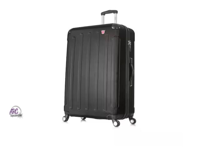 Lot 56-155650 - New DUKAP Intely 32 in. Black Hardside Spinner with Integrated Weight Scale