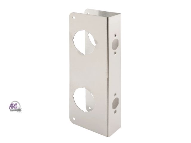 Lot 56-614524 - New, open package 1-3/4 in. Stainless Steel Door Reinforcer