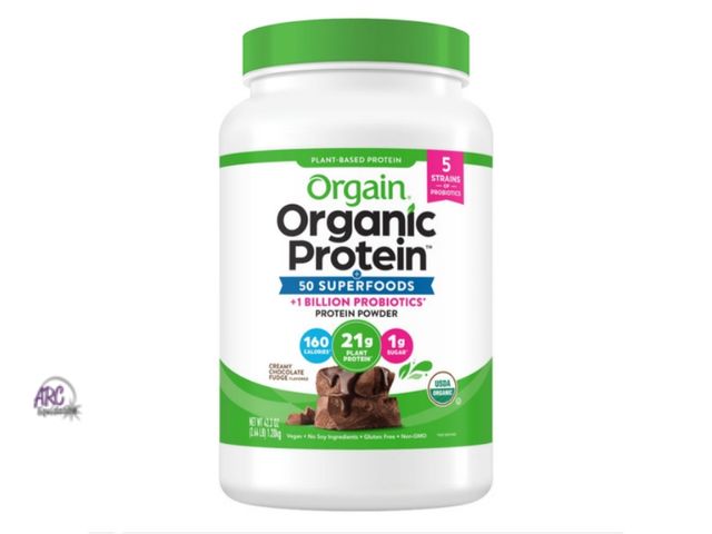 Lot 56-517765 - MAY BE MISSING PRODUCT-UNSEALED-Orgain Organic Protein -creamy chocolate fudge flavored-~42.3oz