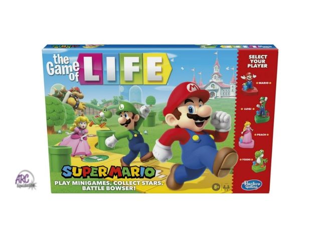 Lot 56-150830 - The Game of Life: Super Mario Edition Board Game, Play Minigames, Collect Stars