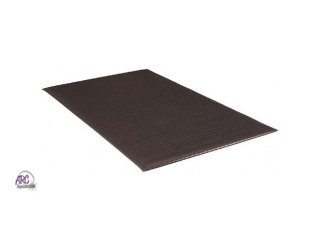 Lot 56-787065 - New  3 x 5 ft. Anti fatigue Diamond Deluxe Soft Foot Mat Black