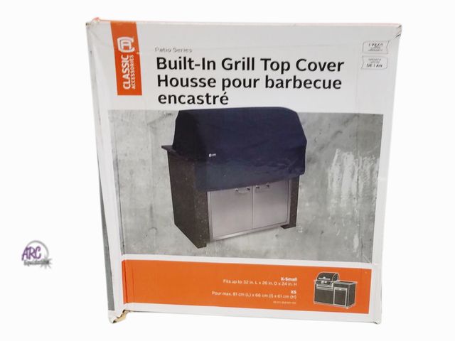 Lot 56-469662 - New in Box - Classic Accessories - Built-in Grill Top Cover Fits built-in barbecue grill tops 32"L x...