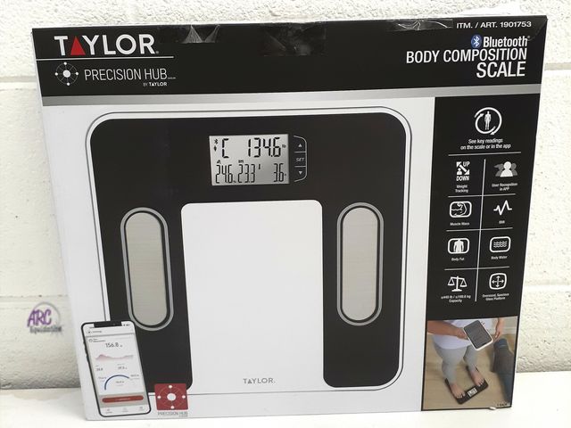 Lot 56-224261 - New In Box -  Taylor Precision Hub Smart Body Composition Scale