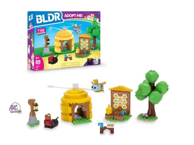 Lot 56-149630 - New, sealed The BLDR Adopt Me! Coffee Shop Queen Bee set is cute, colorful, fun