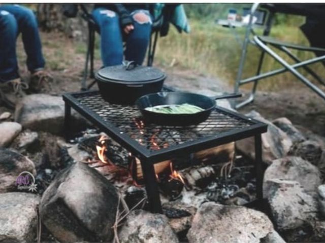 Lot 56-758761 - New in box. Heavy-Duty folding Camp Grill