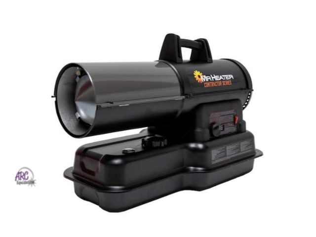 Lot 56-521940 - NEW-TESTED-WORKS BUT CAN NOT TEST FURTHER-Mr. Heater Contractor Series 80,000 BTU Black Forced Air K...