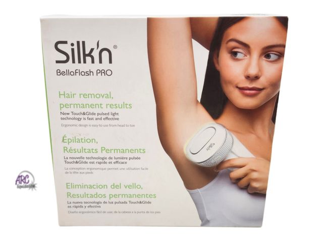 Lot 56-800565 - New - Tested Works -  Silk'n BellaFlash Pro Hair Removal- Touch and Glide Pulsed Light