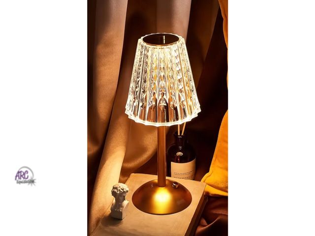 Lot 56-636351 - New Tested &amp; Works - Liliful 1 Pcs Cordless Table Lamp Rechargeable Touch LED Small Gold Portabl...