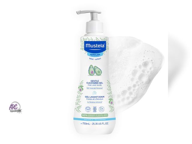 Lot 56-204959 - New - 25.35 Fl Oz Mustela Gentle Cleansing Gel - Baby Wash for Delicate Skin and Hair - Newborn-Safe...