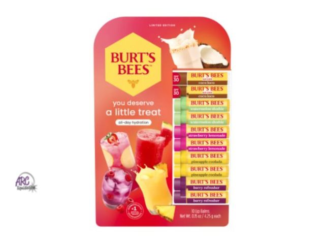 Lot 56-460361 - Open Package - 8-Count - Burts Bees Lip Balm - Fruity Flavors