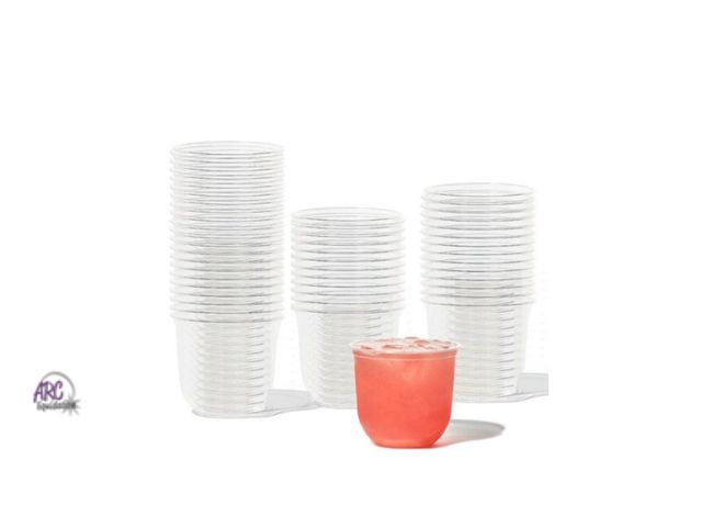 Lot 56-762423 - New 50 pack TOSSWARE NATURAL 16oz Arc - Plant Based Cups - Plastic Alternative Cups - Recyclable Cle...