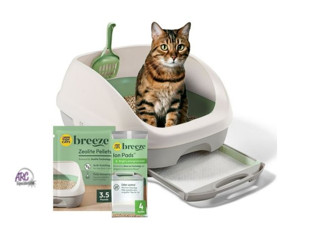 Lot 56-797125 - New in box. Purina Tidy Cats Breeze Cat Litter Box System Kit with Pellet Cat Litter, Litter Box, an...