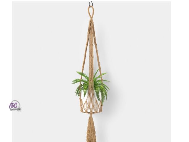 Lot 56-314850 - New 38" Macrame Recycled
Polyester Plant Hanger Brown
- Threshold™