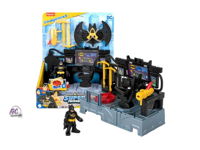 Lot 56-294630 - NEW Imaginext DC Super Friends Bat Command Center Playset with Lights &amp; Batman Figure