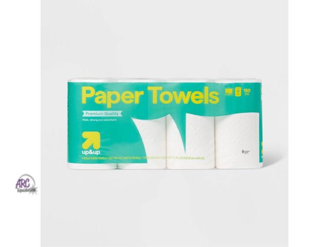 Lot 56-288412 - NEW OPEN PACKAGE Make-A-Size Paper Towels - 150 sheets - up&amp;up