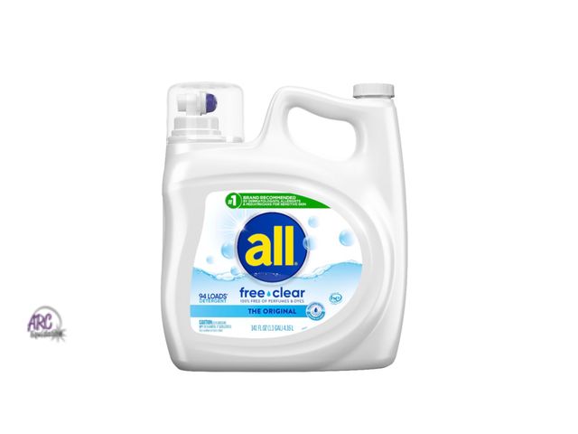 Lot 56-179017 - New All Liquid Laundry Detergent Free Clear for Sensitive Skin 94 Loads
