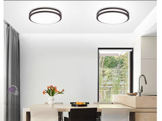 Lot 56-331651 - New in box set of 2, Hykolity 16” LED  flush mount ceiling light