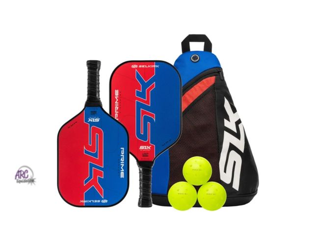 Lot 56-167114 - New Selkirk SLK Prime Max Pickleball Bundle Set (2 Prime Max Paddles, 3 Selkirk Pro S1 Balls, &amp; ...