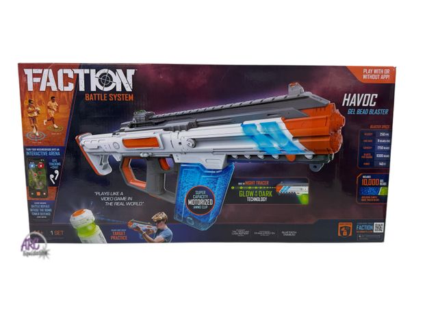 Lot 56-607130 - New - Faction Havoc Gel Bead Blaster motorized gel bead blaster with a high performance blasting rat...