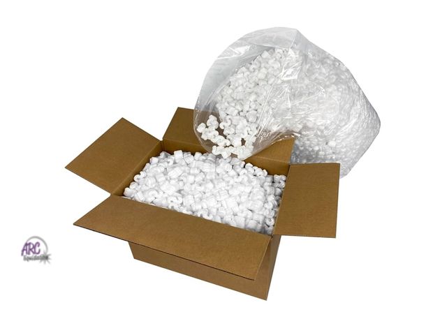Lot 56-588298 - NEW-18"x 18" box of packing peanuts