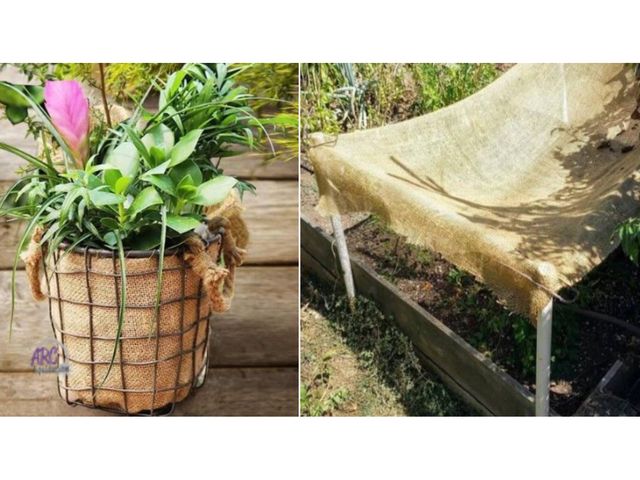 Lot 56-496965 - New in Package - Wellco - 45 in. x 75 ft. Gardening Burlap Roll - Natural Burlap Fabric for Weed Bar...