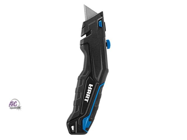 Lot 56-120324 - New HART Pro Grip Retractable Utility Knife, 4-Blade Storage Handle