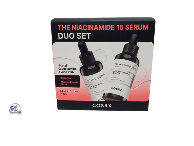 Lot 56-463361 - New in Box - 2 Count - 1.01 fluid Oz each - COSRX Niacinamide 15 Serum - Acetyl Glucosamine + Zinc P...