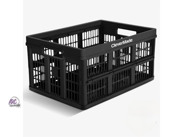 Lot 56-542517 - NEW-Foldaway Grated Multi-Use Container - 45L-BLACK