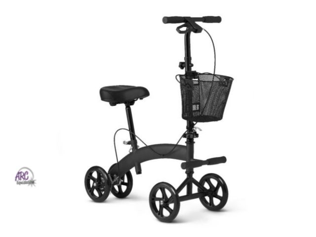 Lot 56-751150 - New and assembled Medline Manual Seated Scooter Knee Walker 300lbs