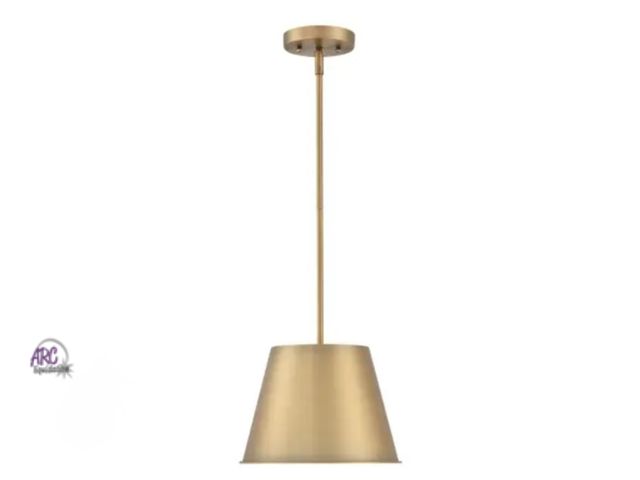 Lot 56-598399 - NEW-Westinghouse 
Derose 11" Wide Pendant LIGHT-brushed brass