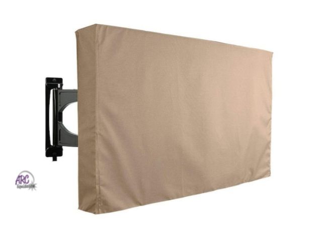 Lot 56-505065 - NEW-Khomo Gear 30 in. to 32 in. Brown Outdoor TV Universal Weatherproof Protector Cover-brown-dimens...