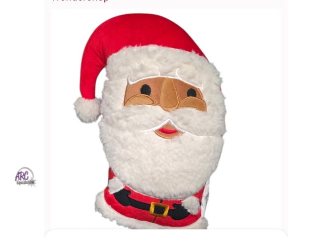 Lot 56-384830 - New, Santa Claus Toss Pillow or Plush