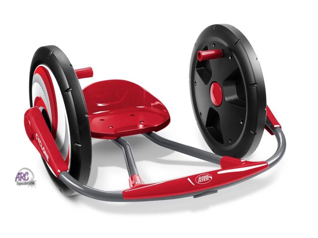 Lot 56-640350 - New - Radio Flyer, Cyclone Ride-on for Kids, Arm Powered, 16" Wheels, Red