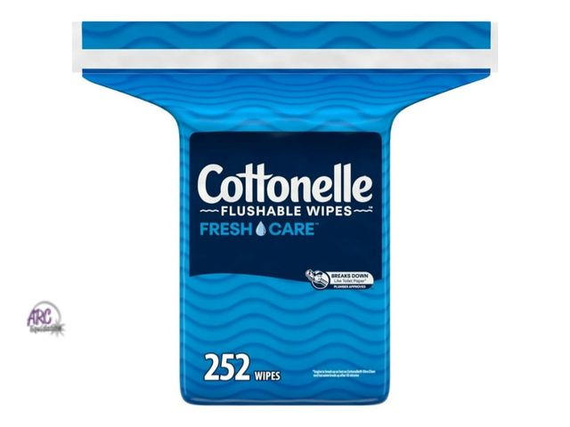 Lot 56-702014 - New Cottonelle Fresh Care Flushable Wet Wipes, Adult Wet Wipes, 2 Refill Packs, 252 Wipes Per Pack