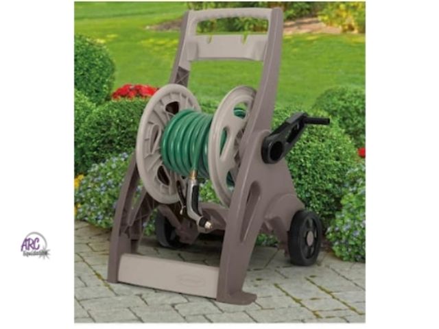 Lot 56-700325 - New 175 ft. Hose Reel Mobile Cart. Comes with leader hose