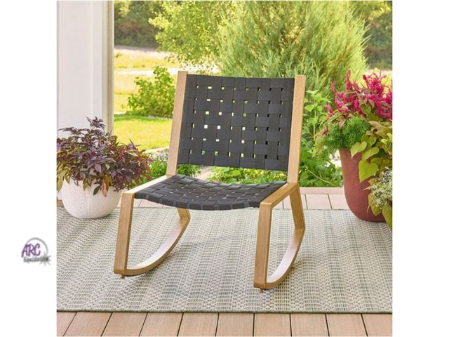 Lot 56-793324 - New in box. Better Homes &amp; Gardens Ventura Steel Rocking Chair