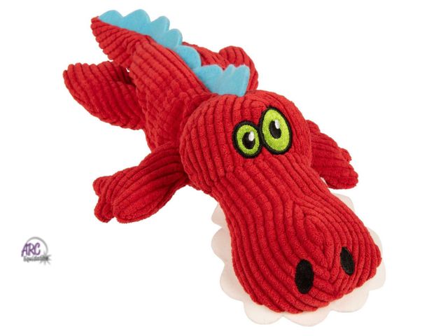 Lot 56-289312 - NEW TrustyPup Gator Regular Squeaker Dog Toy