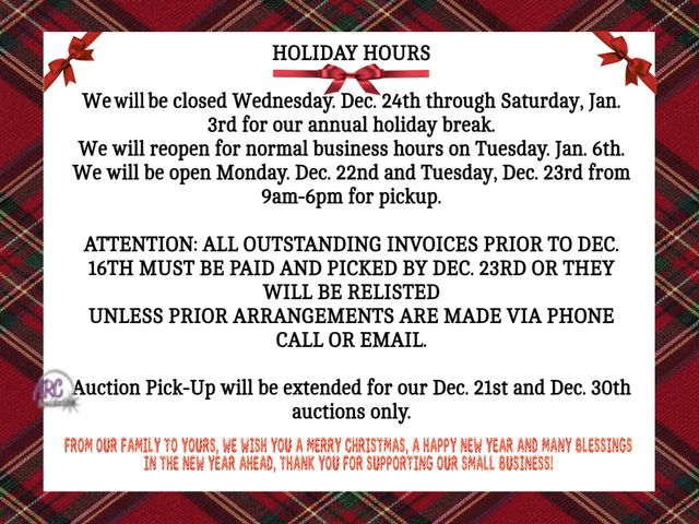 **INDIANA** December 30th - CLICK HERE TO ENTER- AC 33