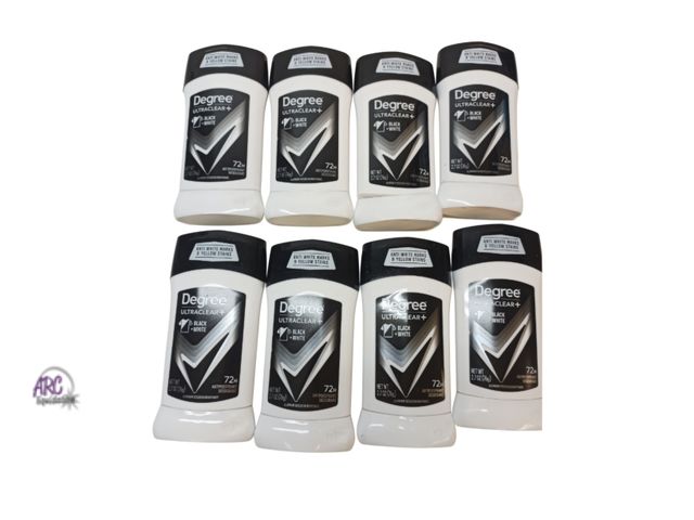Lot 56-540117 - NEW-LOT OF 8-Degree ultra clear deodorant-2.7oz per bottle
