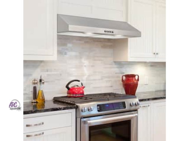 Lot 56-880540 - New - Missing Aluminum and Charcoal Filters - Vissani Caprelo 30 in. 320 CFM Convertible Under Cabin...