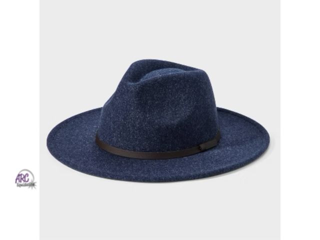 Lot 56-250623 - NEW Goodfellow &amp; Co Men's Poly Wool Panama Hat Blue size l/xl