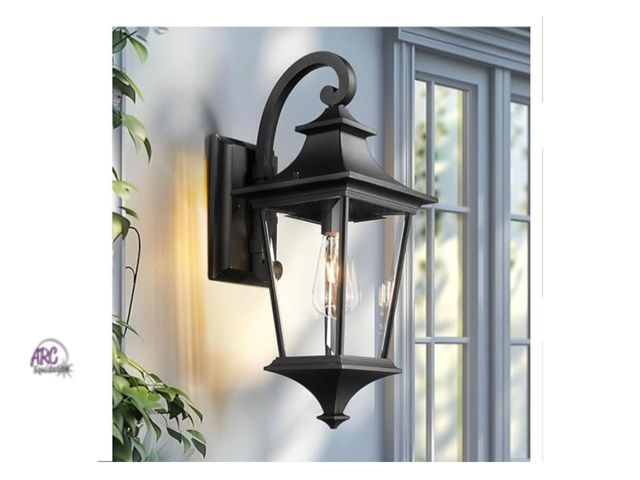 Lot 56-154351 - New in Box Emliviar Outdoor Porch Light, 21.1 Inch Modern Outdoor Wall Light for House Porch, Clear ...
