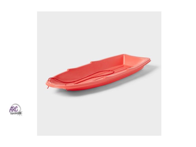 Lot 56-154230 - New Sun Squad 48" Plastic Sled with Rope Coral - Polyethylene, 200 lb Capacity