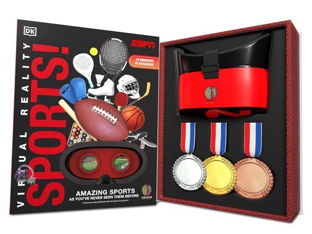 Lot 56-195440 - New Abacus Brands Virtual Reality ESPN Gift Box - Illustrated Interactive VR Book and STEM Learning ...
