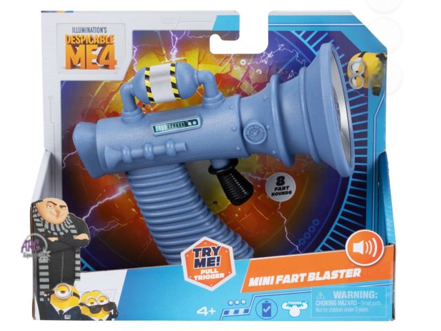 Lot 56-312030 - New, Despicable Me 4 SFX Mini Fart Blaster,8 Different Silly Fart Noises Ages 4+, Indoor and Outdoor...