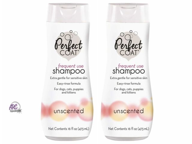 Lot 56-133626 - NEW Lot of 2 16oz Perfect Coat For Frequent Use  Shampoo For animals with sensitive skin; Use on dog...